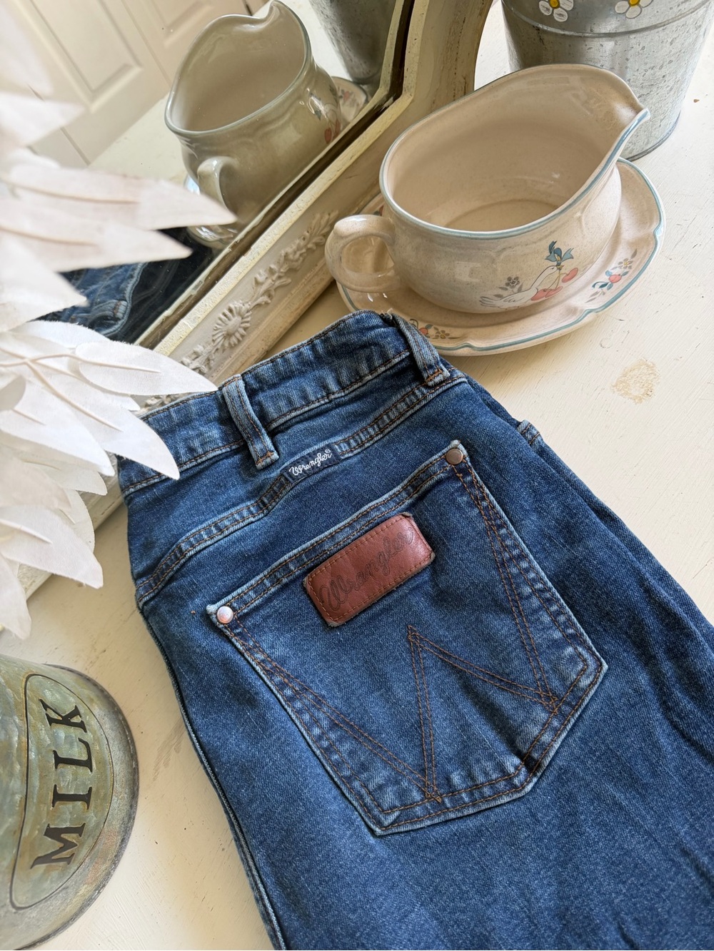 Wrangler Woman’s Blue Denim Jeans - Flair